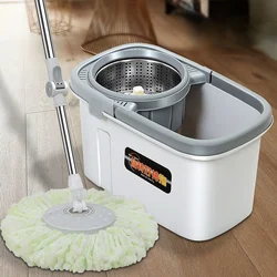 Automatic Spin Mop Hand Free Household Wooden Floor Cleaning Microfiber Pads Floor Mops With Bucket Magic Bathroom Accessories