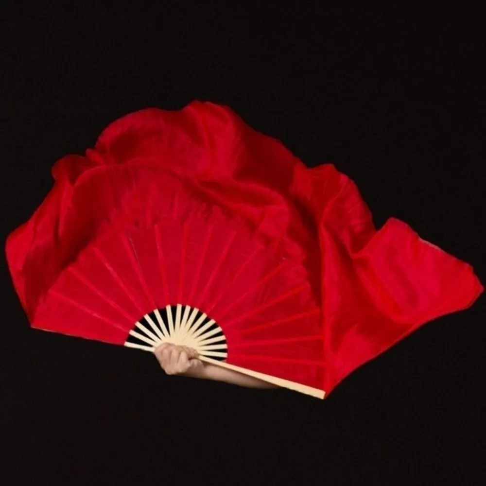 1pair 31cm Bamboo Chinese Short Bellydance Fan 16cm Half Circle Silk 10 Styles Kids Children Bamboo Fans Colorful