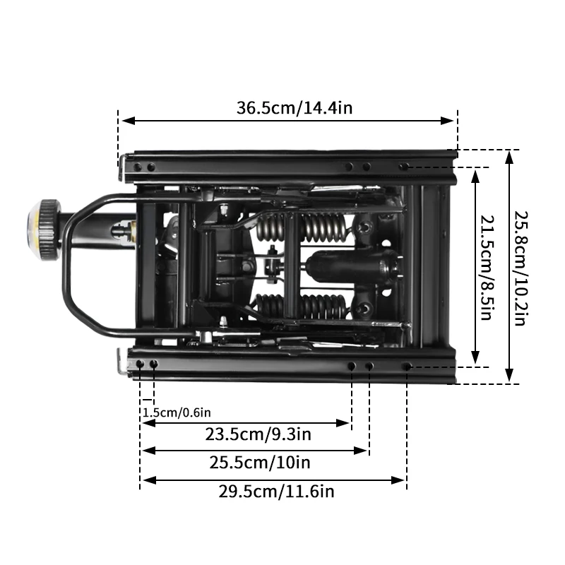 ممتص الصدمات الميكانيكي لمقعد الشاحنة شديد التحمل قابل للتعديل، مناسب لمركبات البناء والحفارات والرافعات الشوكية. #2