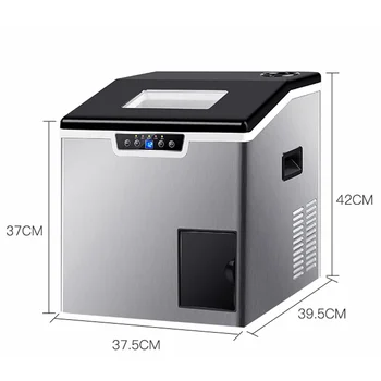 40KG/24H Commercial Ice Cube Maker Portable Household Electric Ice Maker Machine With…