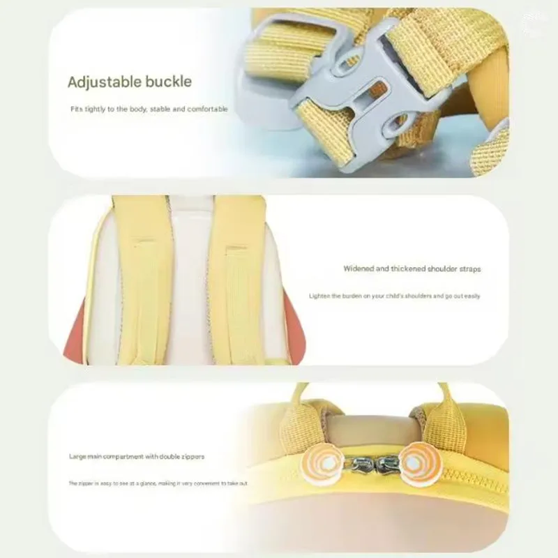 حقيبة ظهر ذكية LED للأطفال مقاومة للماء يمكنك صنعها بنفسك حقيبة أمان للرسوم المتحركة للأولاد والبنات والسفر في الهواء الطلق وإكسسوارات الدراجات النارية حقيبة مدرسية