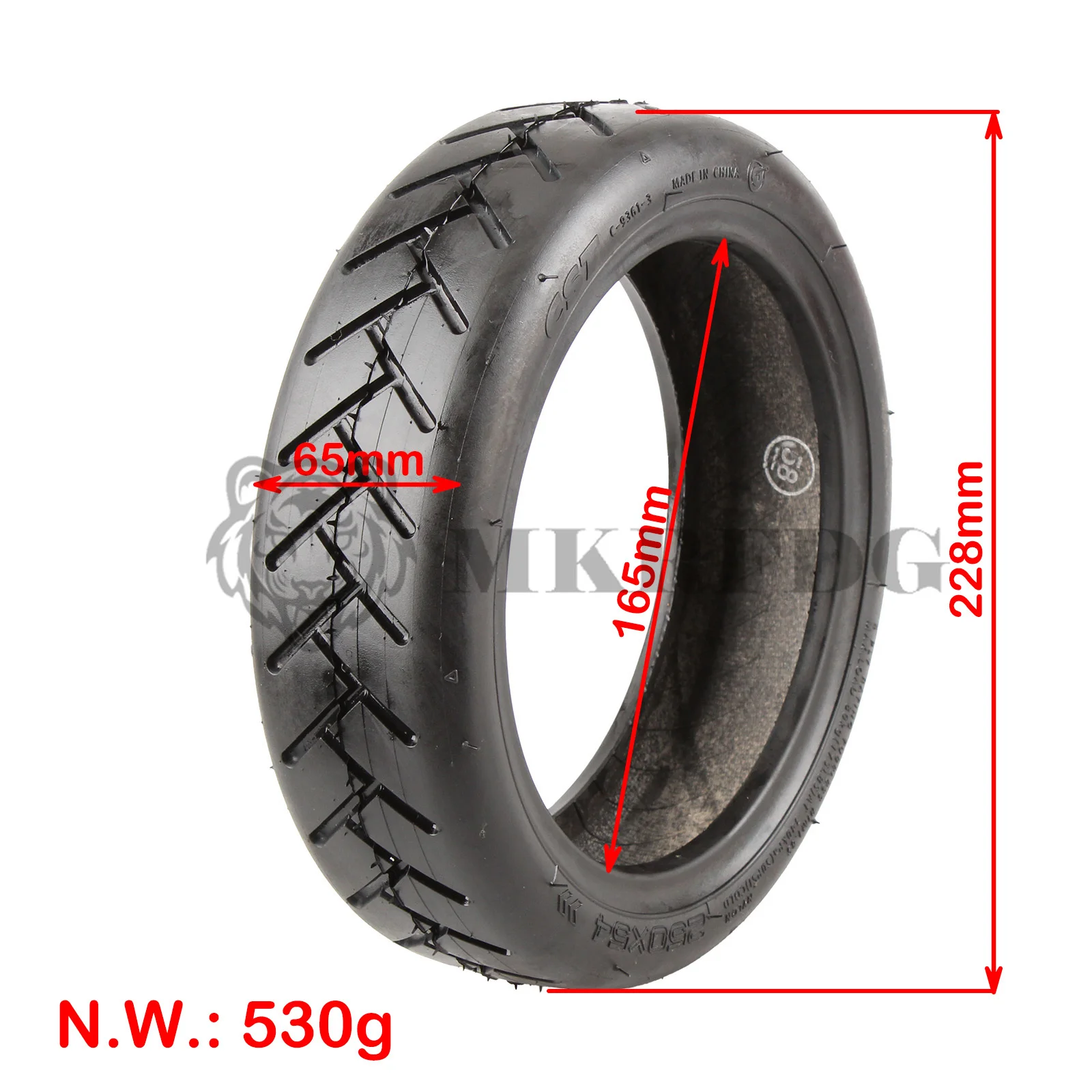 CST Electric Scooter Anti-piercing Thicken Inflatable Tire Rubber 250x54 for Xiaomi M365/Pro/1S Scooter Front Rear Outer Tires