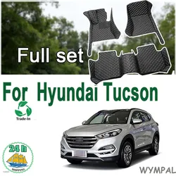 Car floor mats for Hyundai Tucson 2015 2016 2017 2018 Custom auto foot Pads automobile carpet cover