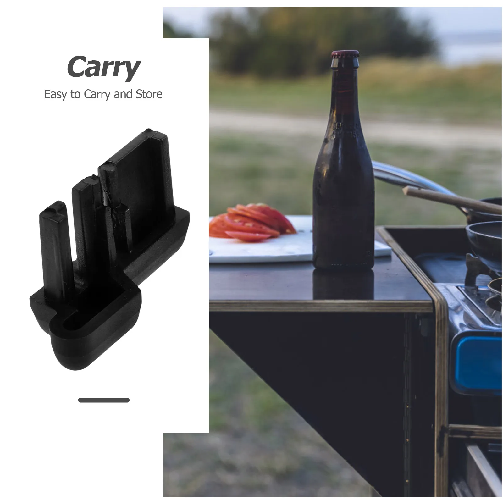 

2pcs Folding Table Leg Pads Sturdy Floor Protectors For Rv Home Use Space Saving Design Furniture Feet Pads Foldable Table Leg
