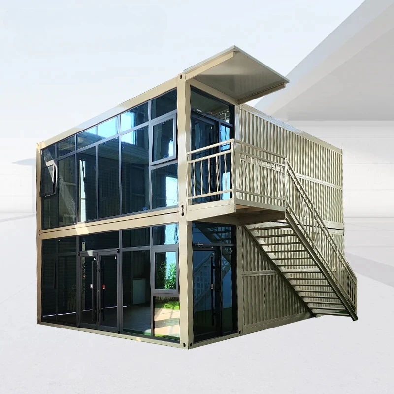 

Wholesale Price Modular Site Flat Pack Frame Office Coffee Shop Apartment Prefabricated Folding Container House