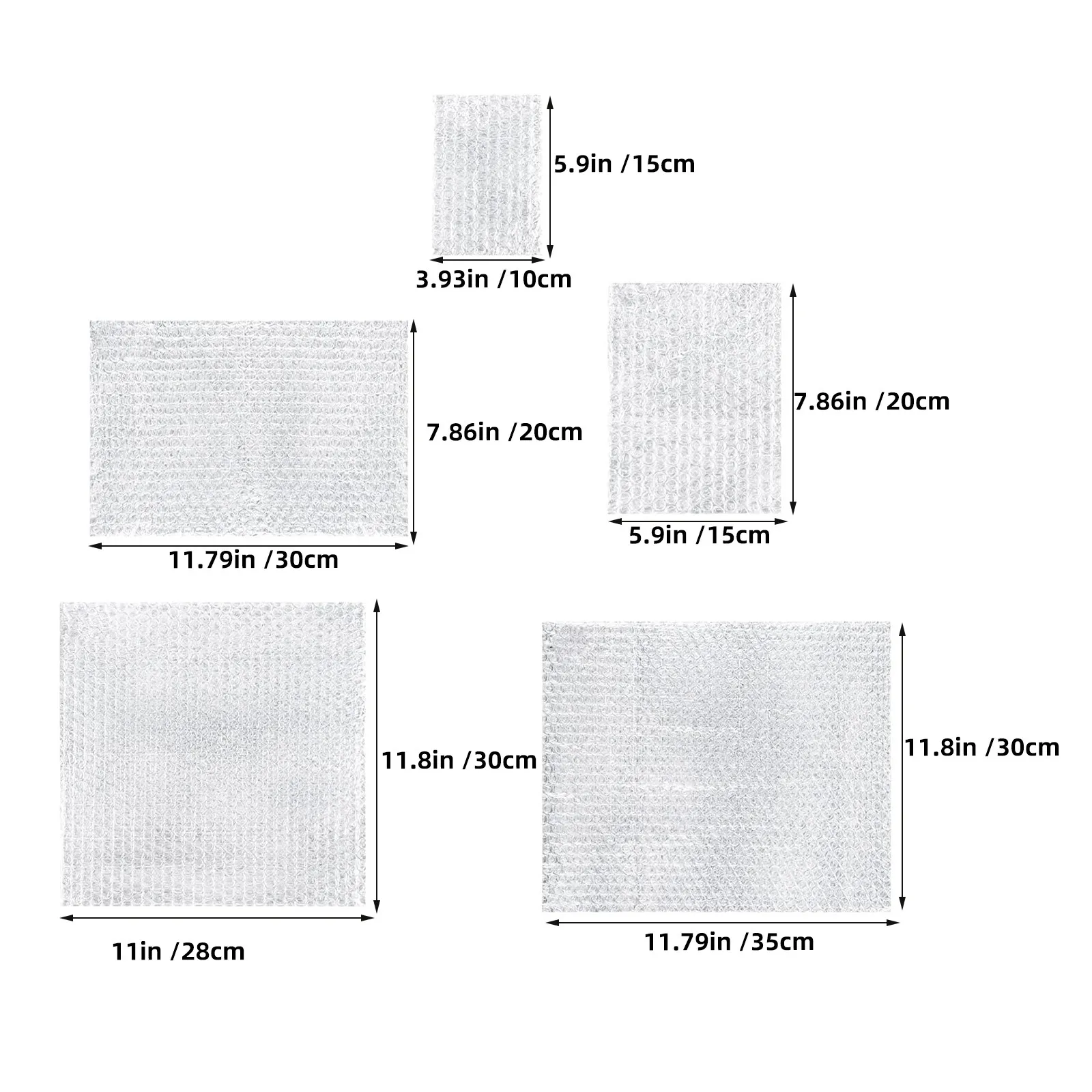 Bubble Mailer Bags 100Pcs Self Sealing Protective Cushion Pouches for Fragile Items Packing and Shipping