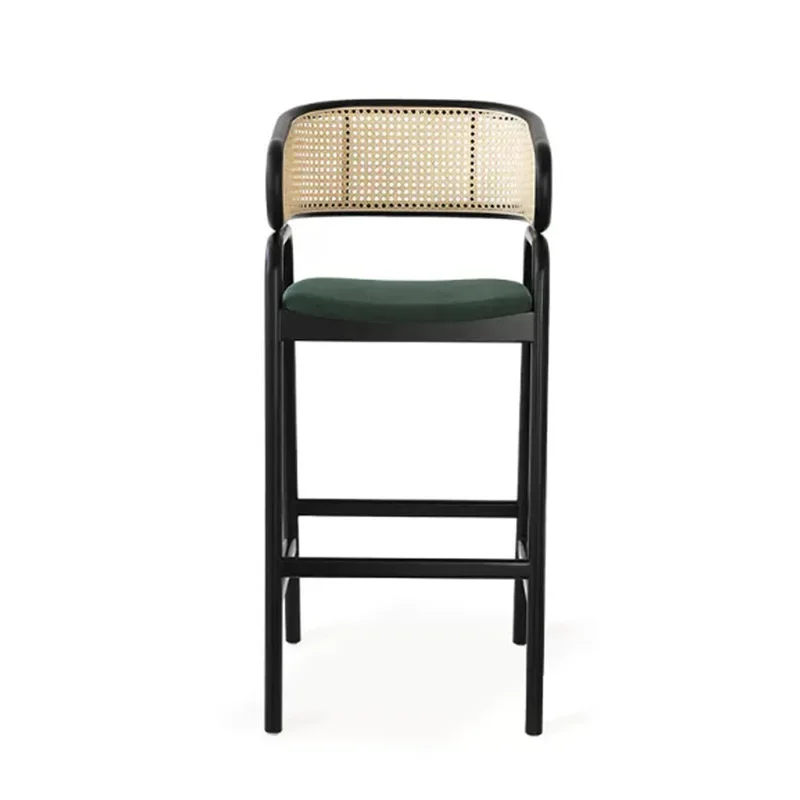 Italian-style new Chinese-style solid wood, simple and modern bar chairs