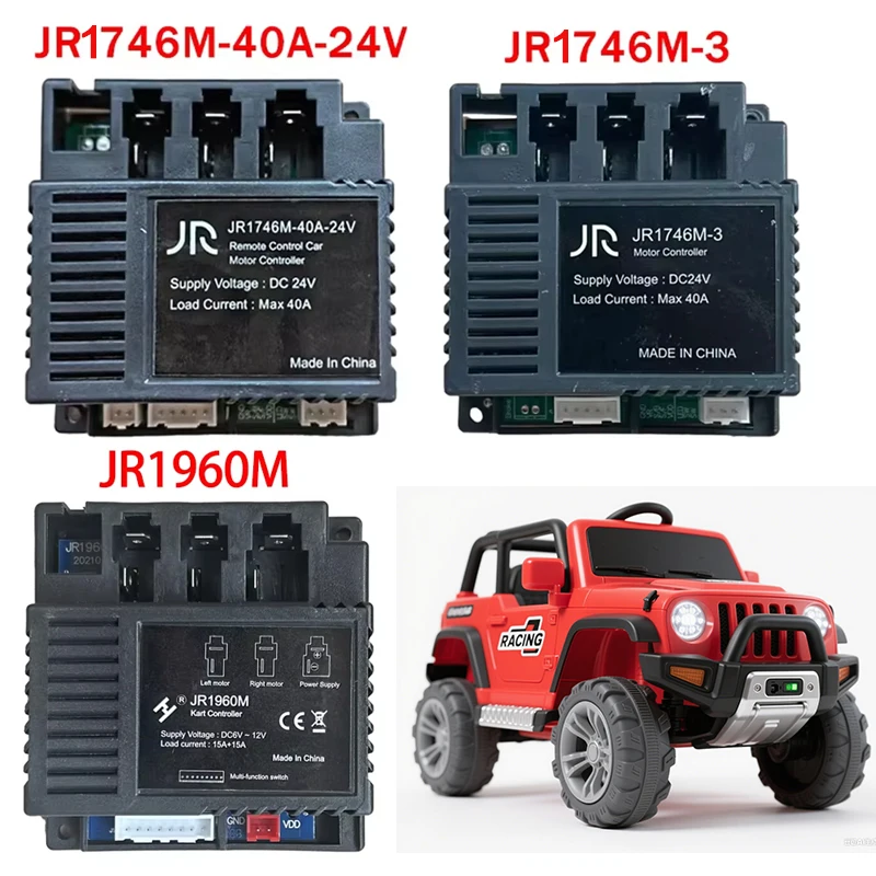 

JR1746M-40A-24V Ride On Toys Electric Car Control Box, Kids Motorcycle ATV UTV Truck Controller Receiver Ride On Car parts