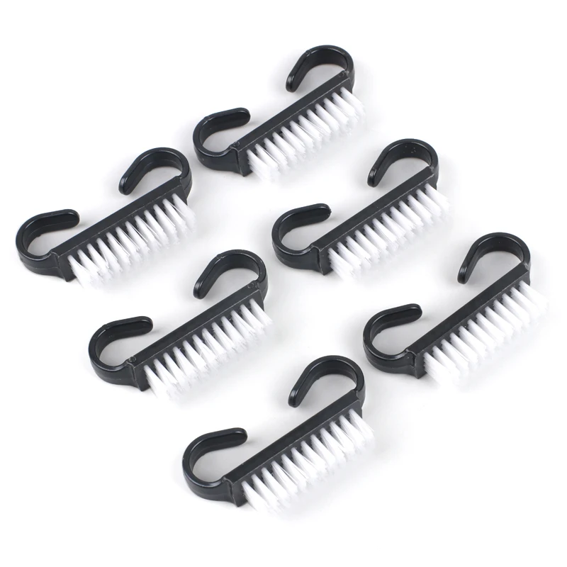 50Pcs Black Cleaning Nail Care Brush For Manicure Soft Remove Dust Small Angle Cleaner Acrylic&UV Powder Remover Brush