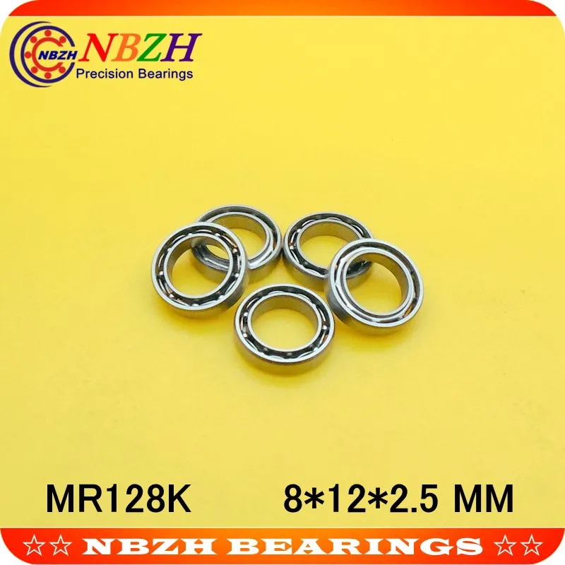 Free Shipping NBZH Bearing SMR128 MR128 L-1280 OPEN 8*12*2.5 Mm For Rc Hobby And Industry MR128K