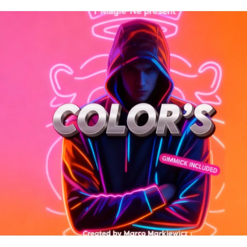 New Arrivals Colors By Marco Markiewicz Card Magic Trick - Visual Color Changing Deck for Close Up Magic & Mentalism Gimmick