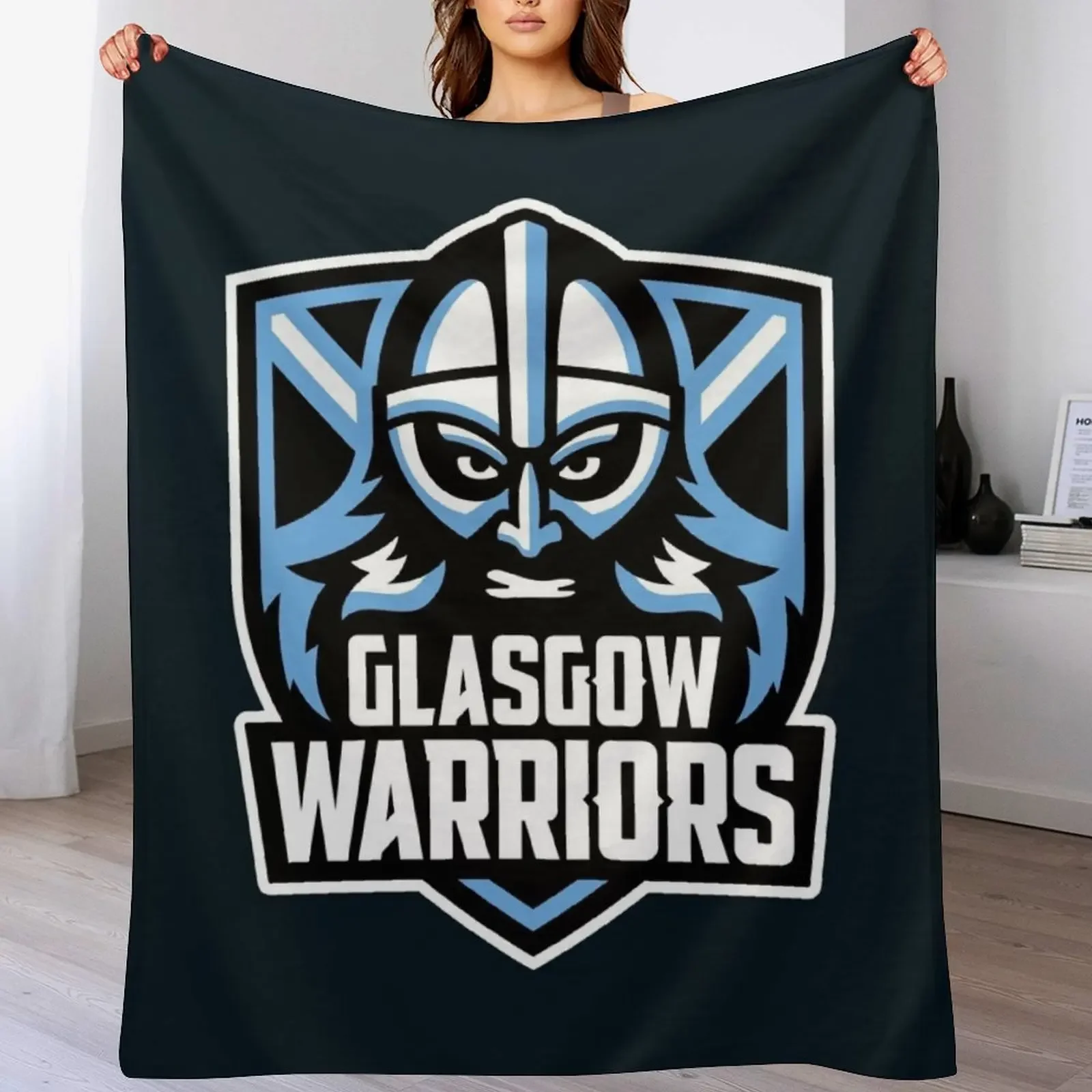 

Glasgow Warriors Throw Blanket Designers Flannel for sofa valentine gift ideas Blankets