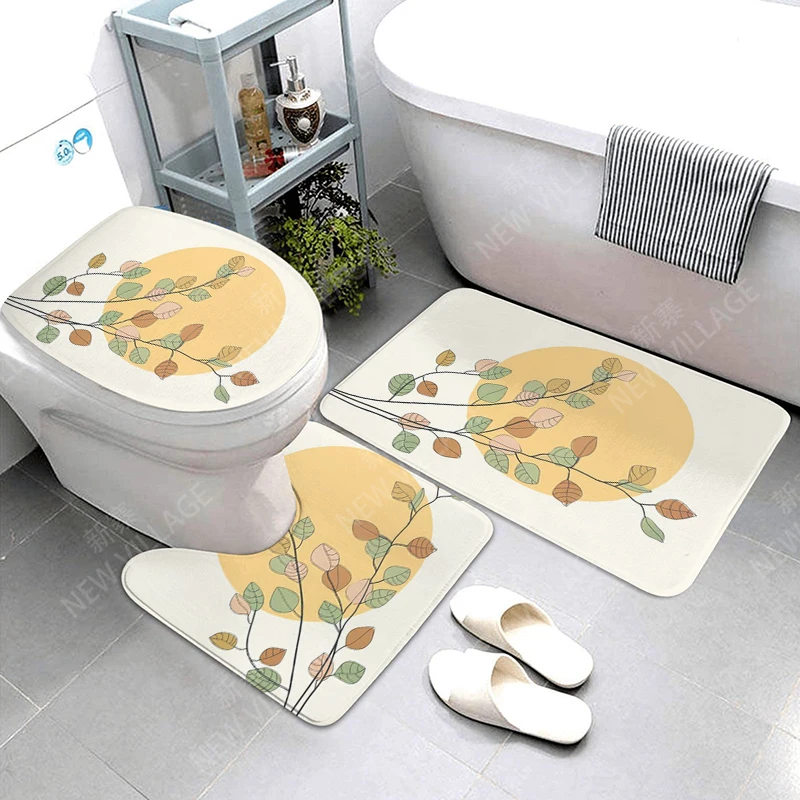 Anti-slip Bath Mat Bathroom Small Rug Shower Mat Decorative Absorbent Foot Mat Entrance Bathtub toilet rug Morandi Nordic Modern