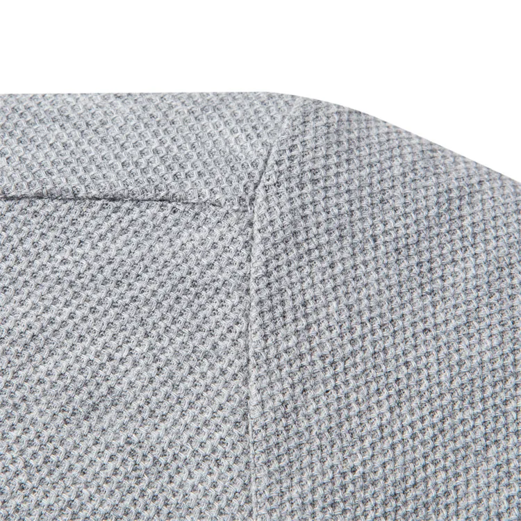 100% Mercerisierte Baumwolle Einfarbiges Business-Casual-Oberteil Herren Old Money Style Langarm-Poloshirt – Detail 4