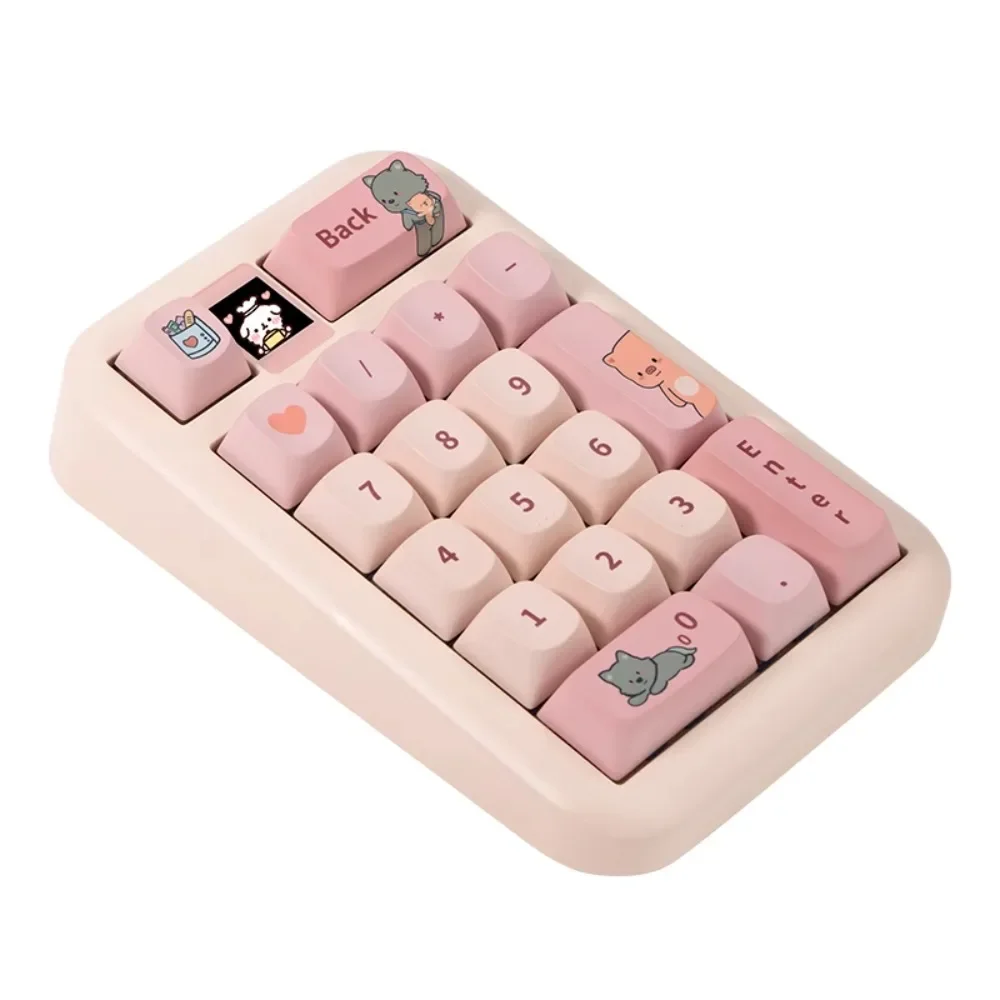 

Coolkiller spring mechanical numeric keypad three mode rechargeable portable cute ABS plastic hot swappable ergonomic design