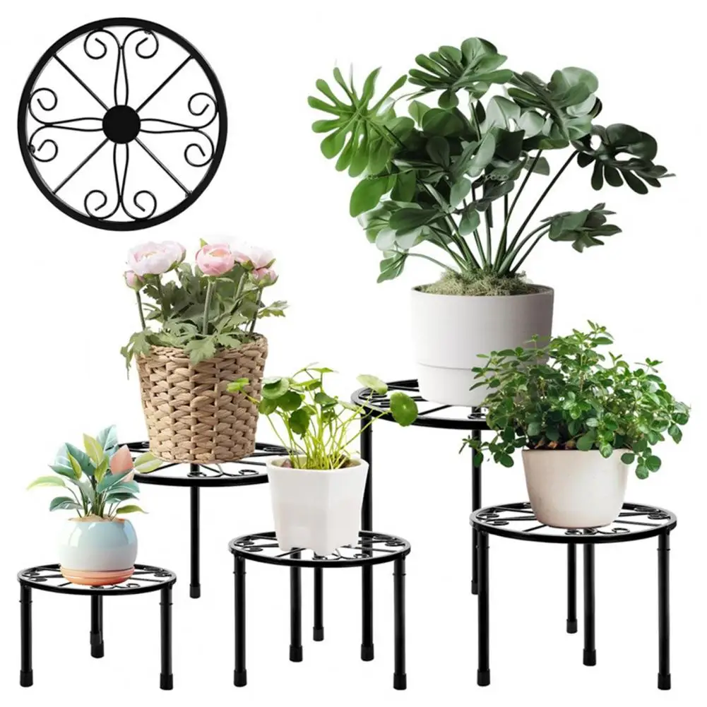 

Protective Metal Plant Holder Durable Metal Plant Stands Stable Load-bearing Indoor Flower Pot Shelf for Strong Support