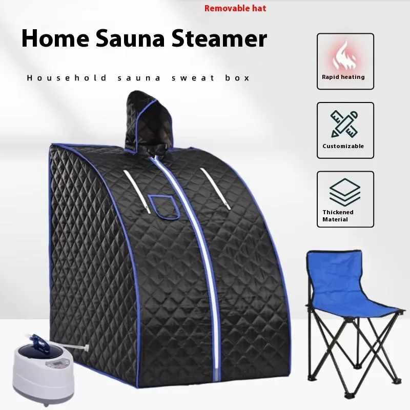 

Steam Sauna Tent Portable Folding Sauna Box Fumigation Sauna Room 2L Steamer 1000W Remote Control Home Spa Detox Relaxation
