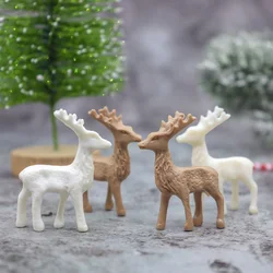 Mini statue de cerf artificielle, modèle géométrique de jardin beurre, décoration de la maison, jouet l'inventaire pour enfants, décoration de mariage, 6 pièces