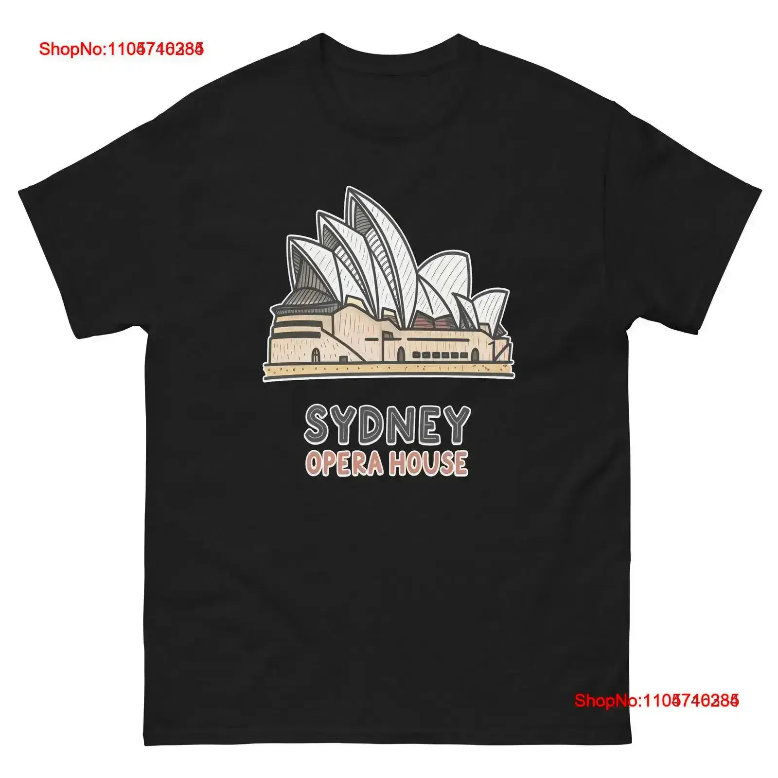 Sydney Opera House Attraction Landmark Travel T Shirt vintage Washed designer clothes Casual Top For Everyday Wear homme