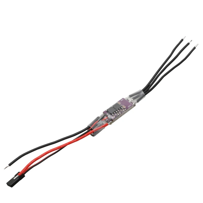 1PCS AM32 ESC 2-4S 40A 32-bit Electronic Speed Controller Onboard 5V2A BEC Module with Welding Line for RC Crawler Car FPV Drone