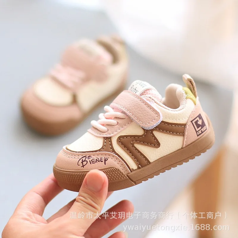 New Girls Baby Soft-Soled Anti-Kick Walking Shoes Kids Non-Slip Casual Ankle Support Shoes Children Breathable Shoes Baby Casual