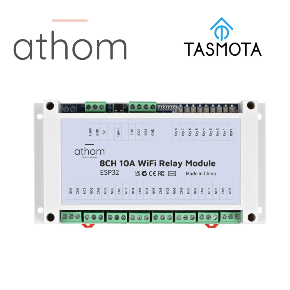 

Tasmota 8CH ESP32 RF433 Inching/самоблокирующее реле