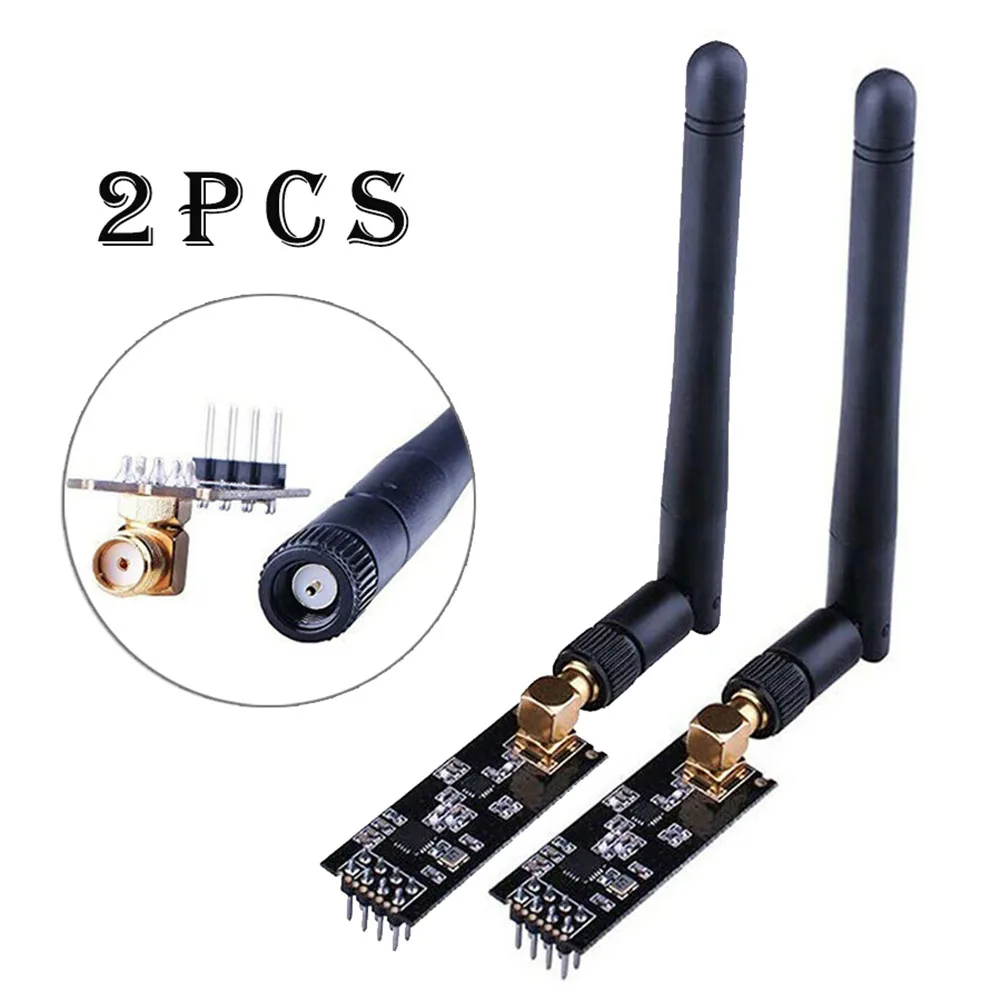 2 Set For SMA Antenna &for L-N-A Module NRF24L01+ PA For LNA  For SMA Antenna 2.4ghz Wireless Transceiver For Arduino Compatible
