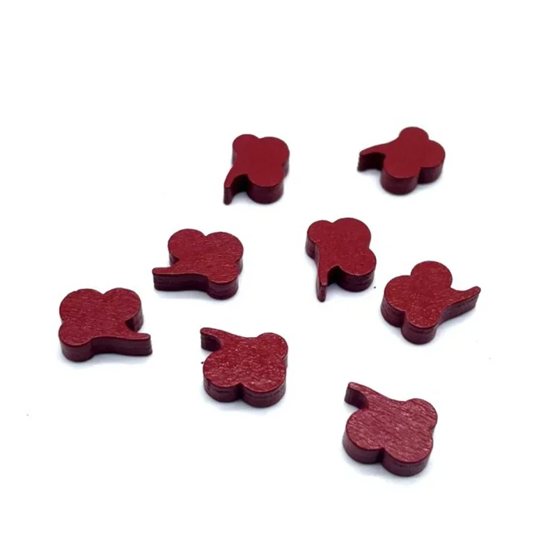 10pcs/set Mini Wooden Color Mark  DIY Game Props Wooden Chess Board Game Accessories