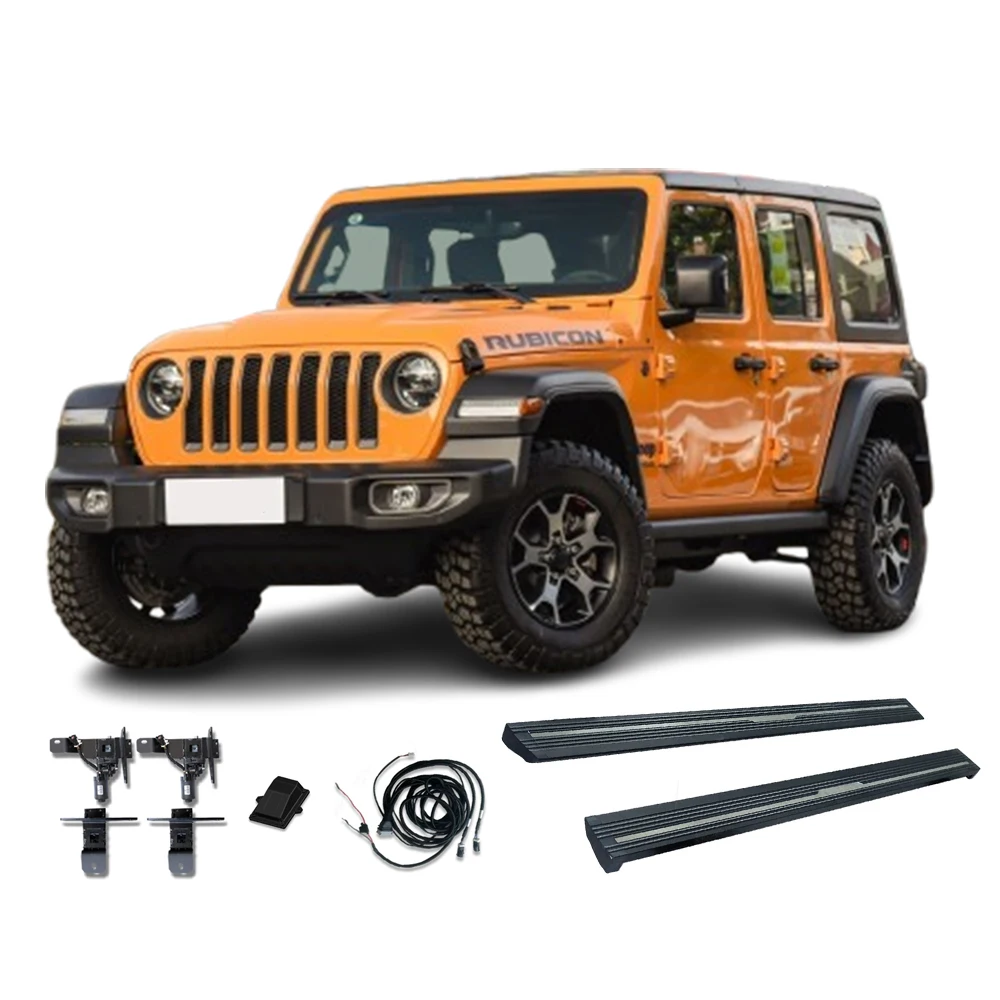 

Factory Direct Quality Electric Running Boards Customized To Fit Jeep Wrangler Vehicle Step Side Rail Electric Side Pedals