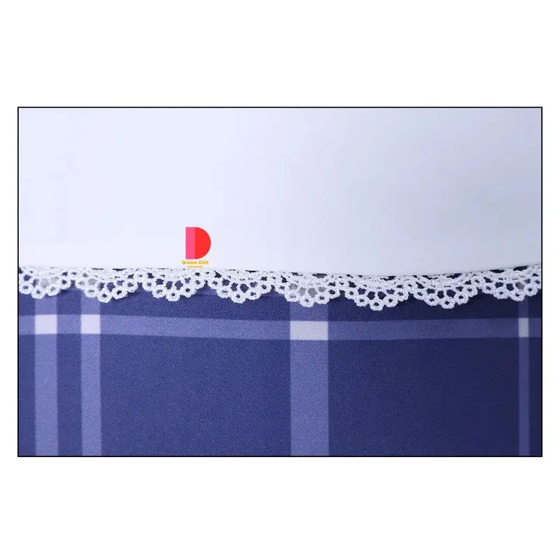 أزياء أنيمي بانج دريم AveMujica Mortis التأثيرية فستان أزرق منقوش لطيف للبالغين كوميك كون لعب الأدوار في حفلات الهالوين