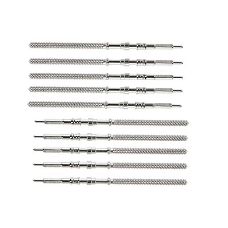 

AB47-40Pcs Movement Watch Steel Stem Crown Kit Watch Of Parts NH35 NH36 NH38 NH39 Movement Watch Stem Spare Parts
