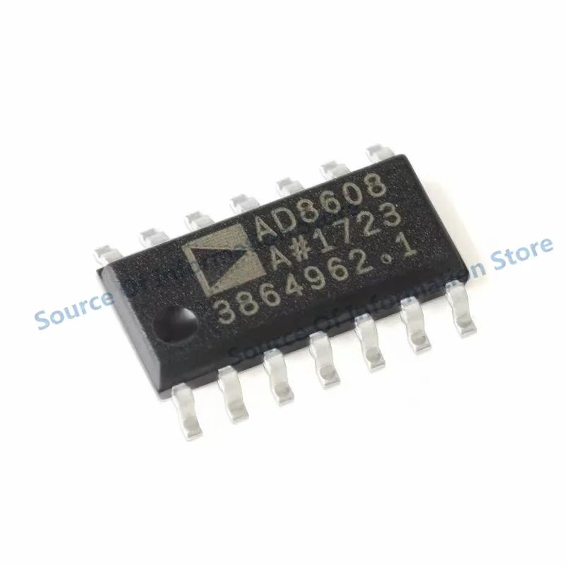 5Pcs, AD8608ARZ-REEL7 SOIC-14 Precision CMOS Rail-to-Rail Operational Amplifier Chip