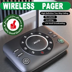 Hands-Free Intercoms Wireless for Home Business, Wireless Calling Device，Two Way Audio Intercom System for Elderly, Clear Sound