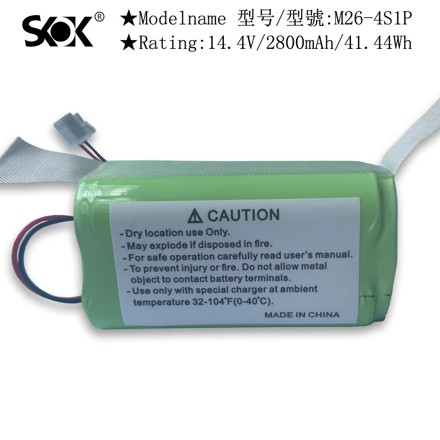 Batería RVBAT850 para aspiradoras Shark Ion R75, RV761, RV850C, RV1000S, RV1100VL, RV101AE, UR1000SR, RV700_N, conector de 2 puntas