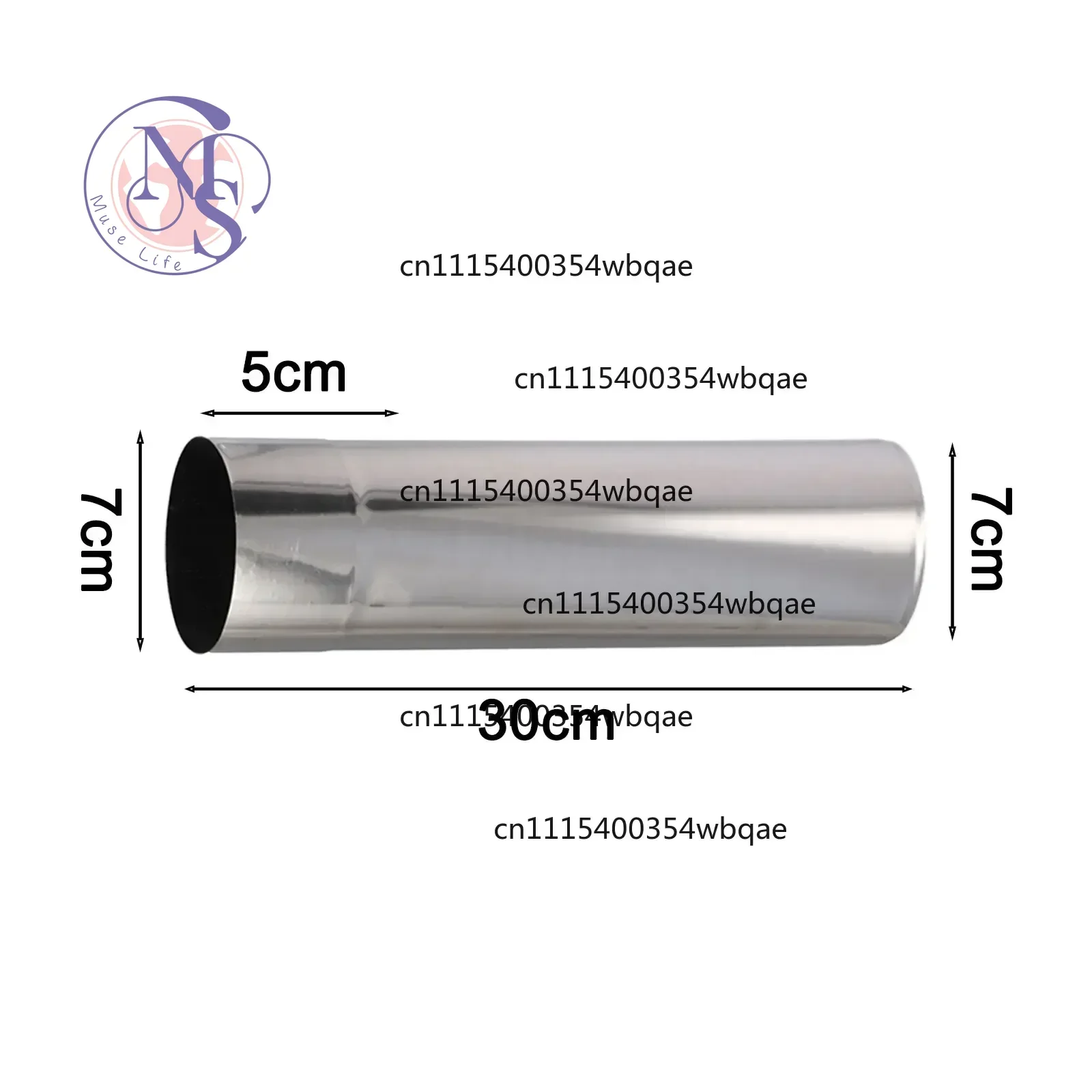 ZOCI-FOR Stainless Steel Chimney Flue Liner Pipe 7/8/9/10cm, Outdoor Water Heater Stove Exhaust Chimney Pipe