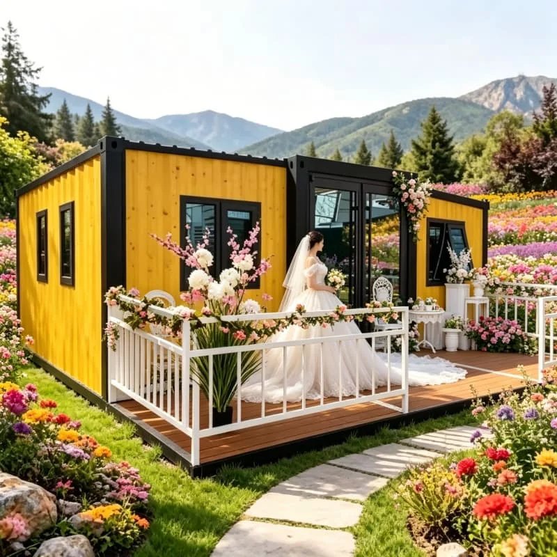 High Quality Container House 20ft 40ft Folding Mobile Home Steel Structure Prefabricated for Fast Installation Site Camp Living