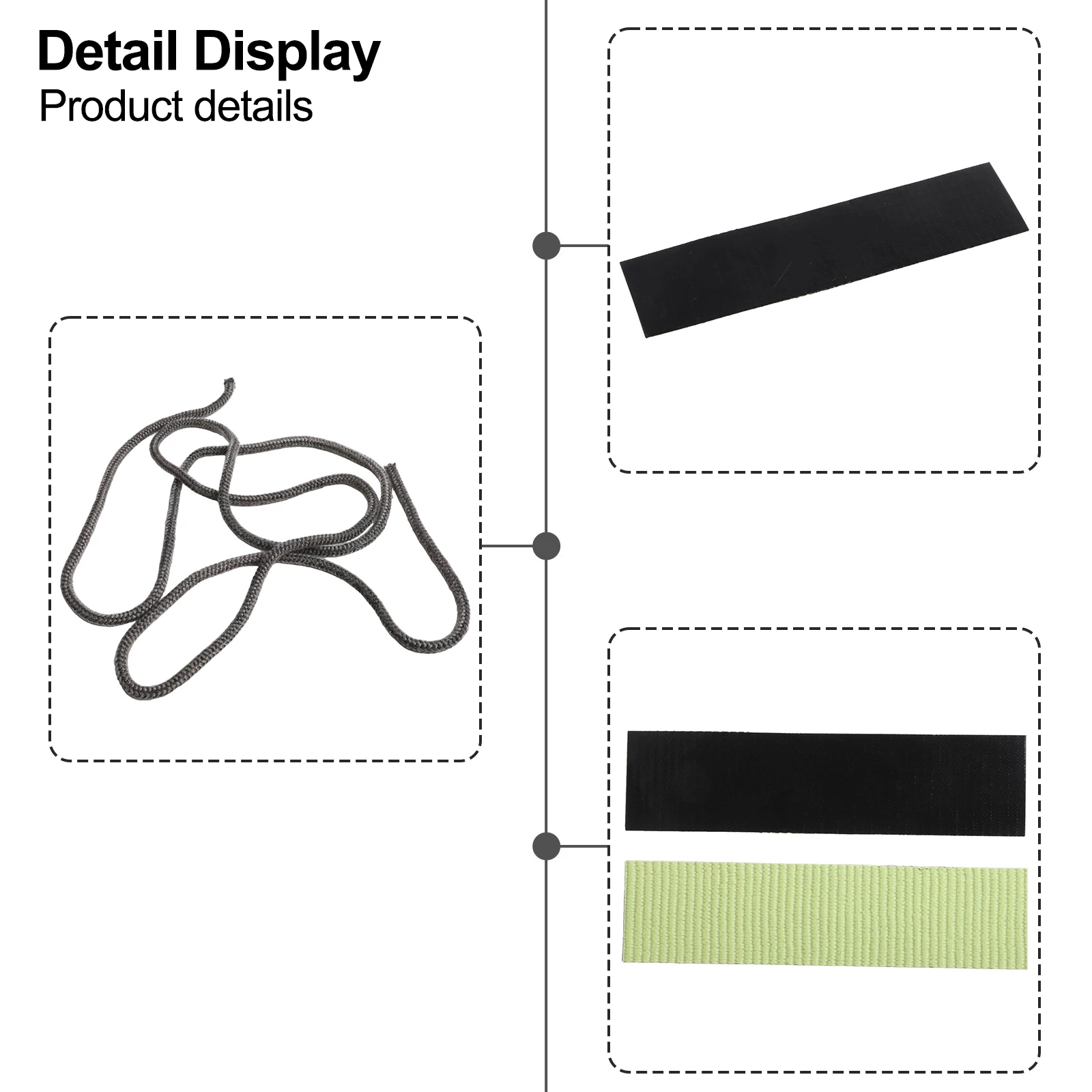 

Уплотнение дымохода Уплотнение двери из стекловолокна подходит для котлов Применение промышленной печи Длительный срок службы
