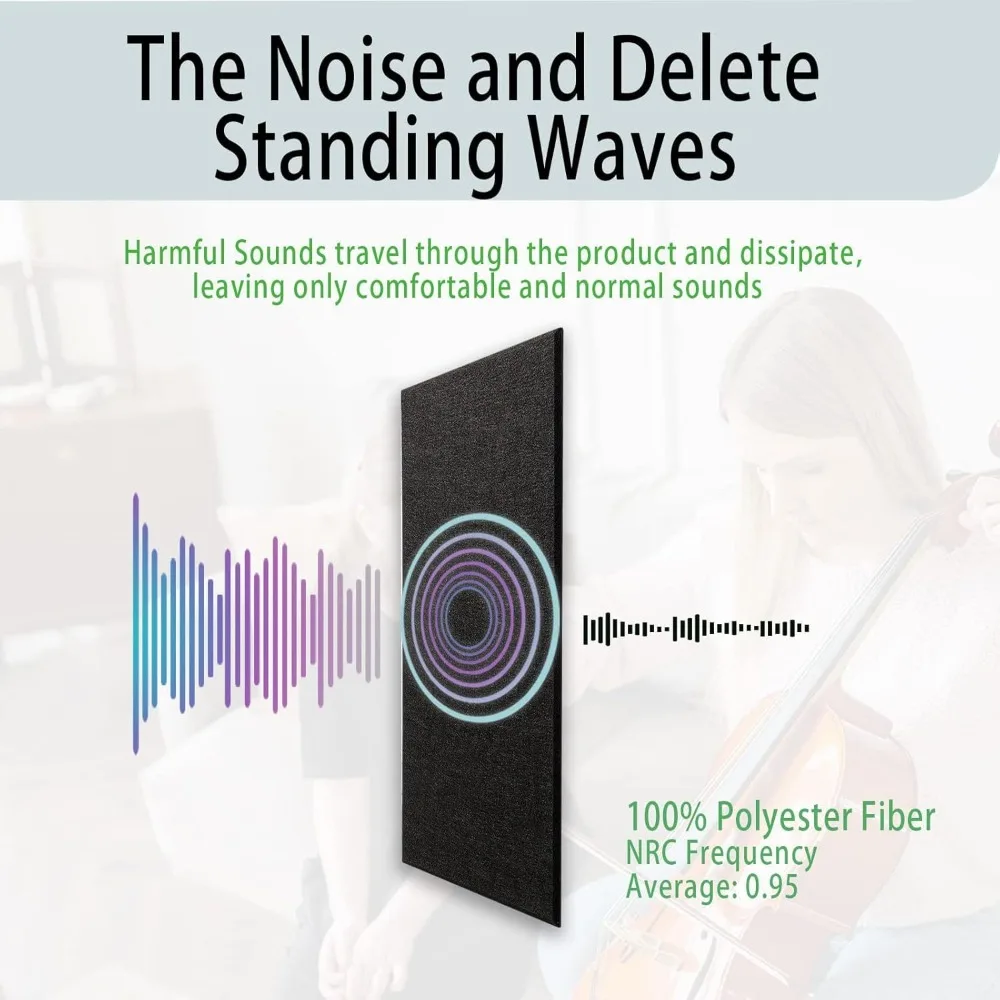 Felt Wall Tiles Stickers Reduce Noise Eliminate Echoes Wallboard for Decor Studios Wall Panels for Bulletin Boards Photo Walls