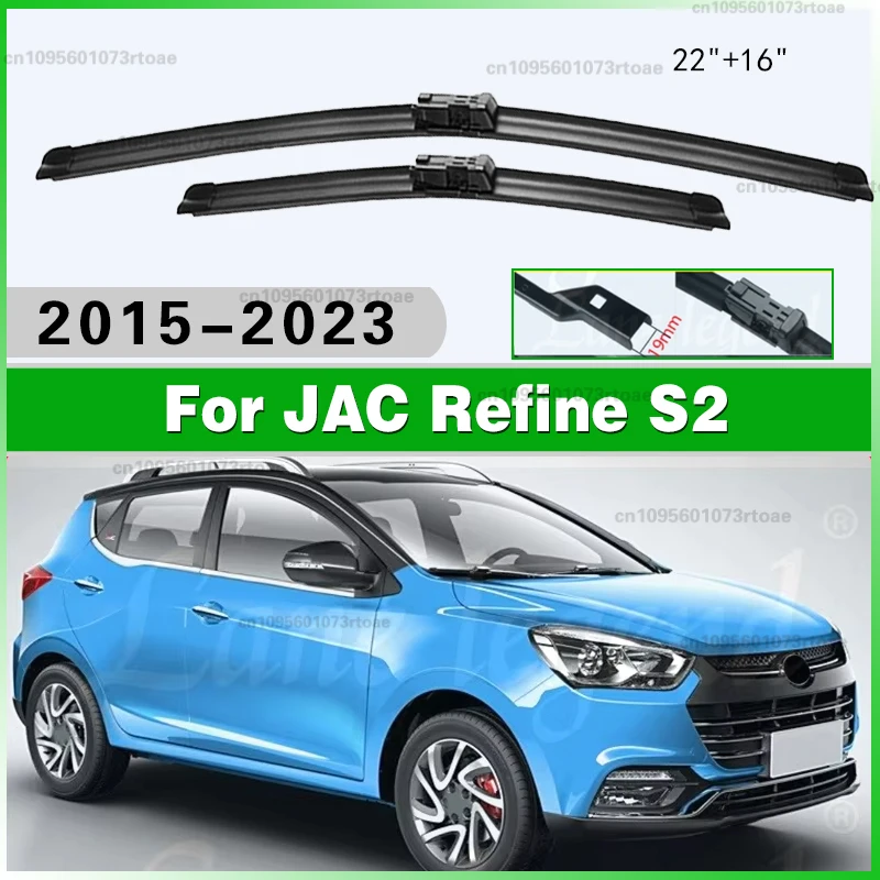 

22"+16" Wiper Front Wiper Blades Set For JAC Refine S2 2015 - 2023 Windshield Windscreen Window Rain Brushes Car Accessories