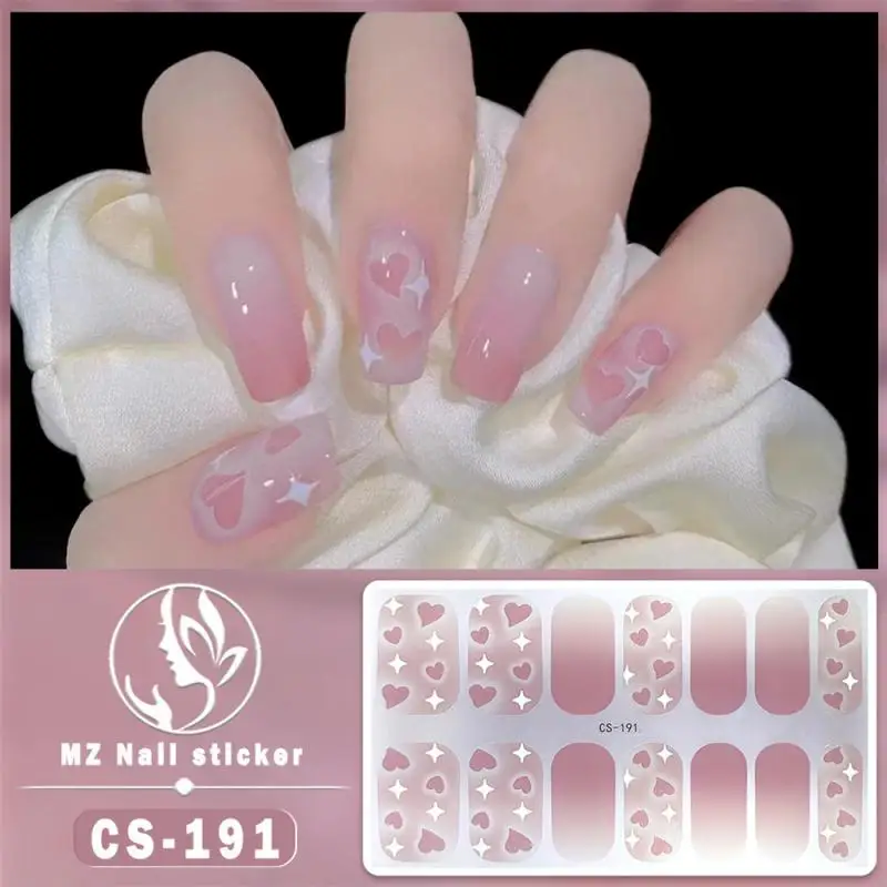 Comfortable To Wear Sticker Simple And Fashionable Bake Free Gel Long-lasting Wear Festival Design Gel Nail Polish Nail Stickers