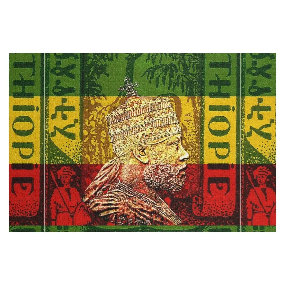 

Menelik 11 King of Shewa Jigsaw Puzzle Woods For Adults Personalized Kids Gifts Picture Custom Puzzle