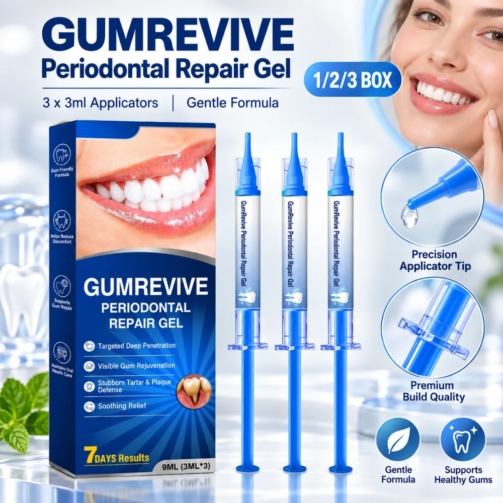 Periodontal Repair Gel 3x3ml Syringes Deep Gum Care Plaque Tartar Defense Fresh Breath Oral Hygiene Serum Care