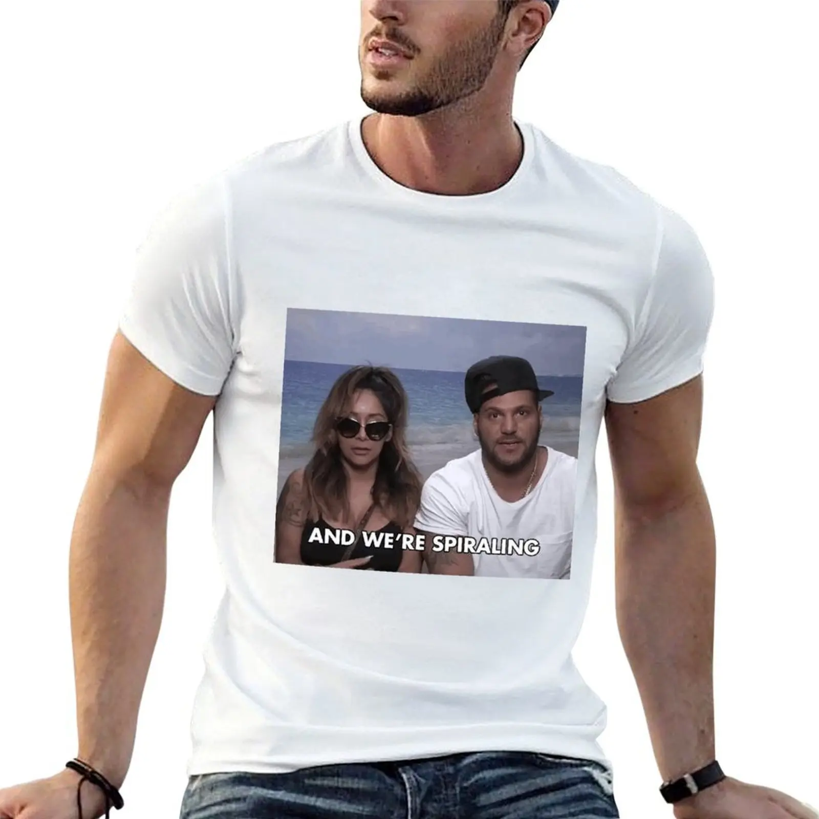 

And We're Spiraling T-Shirt man t shirt graphic essential t shirt T-Shirt
