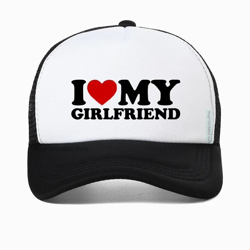 

I Love Heart My Girlfriend Baseball Cap high quality Golf hats Birthday Gift cool Mesh Breathable Trucker hat Casquette