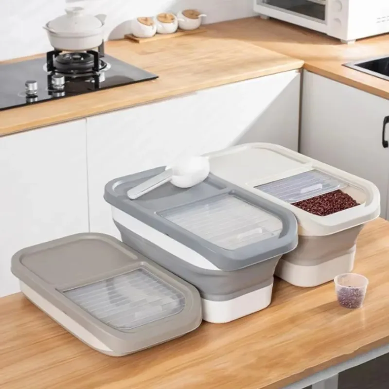 

Plastic Big Volume Food Storage Boxes & Bins Clear Dog Food Container Storage