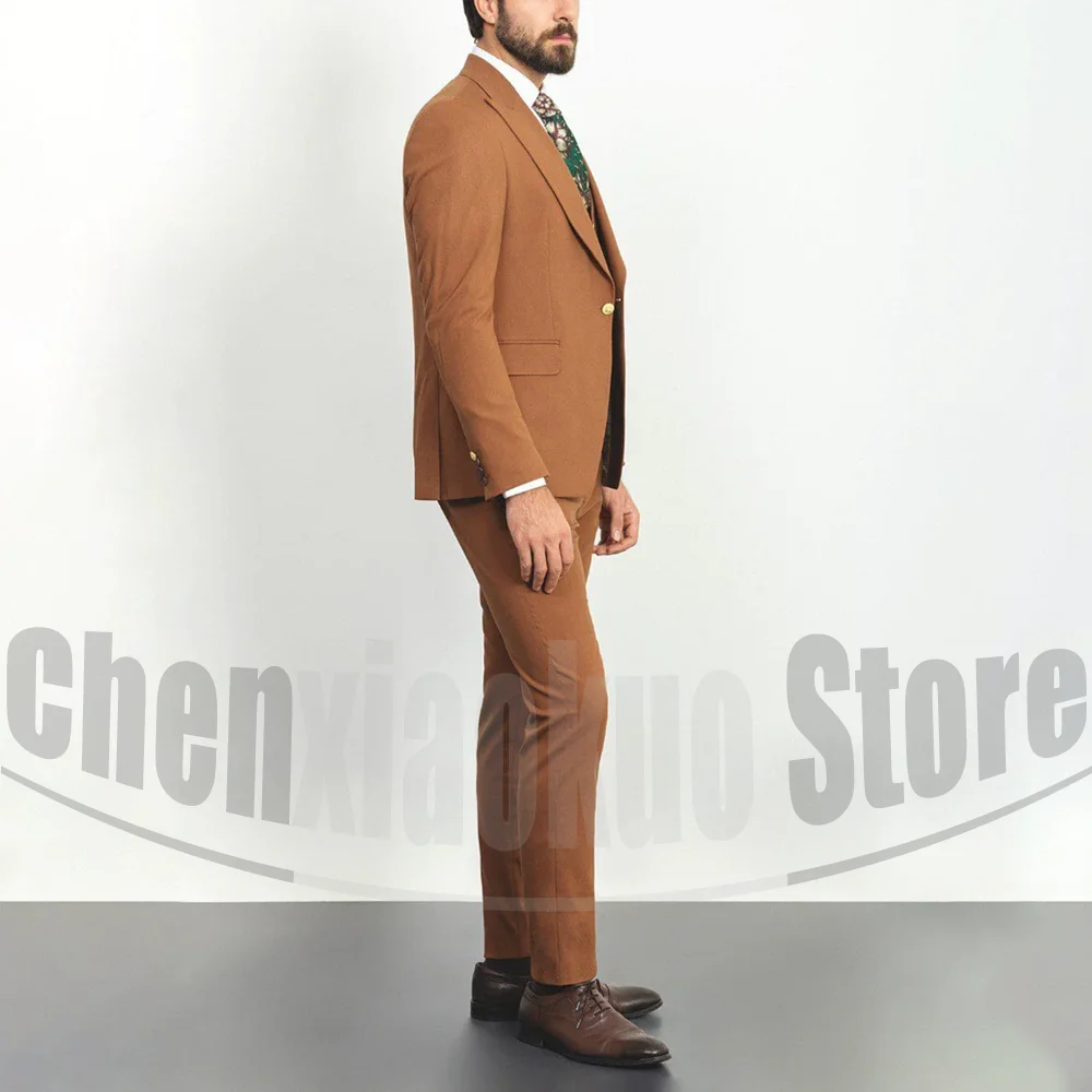 ชุดสูทผู้ชาย 3 ชิ้น แฟชั่นปกแห - Elegant Formal Men'S Wear บทวิจารณ์และราคา