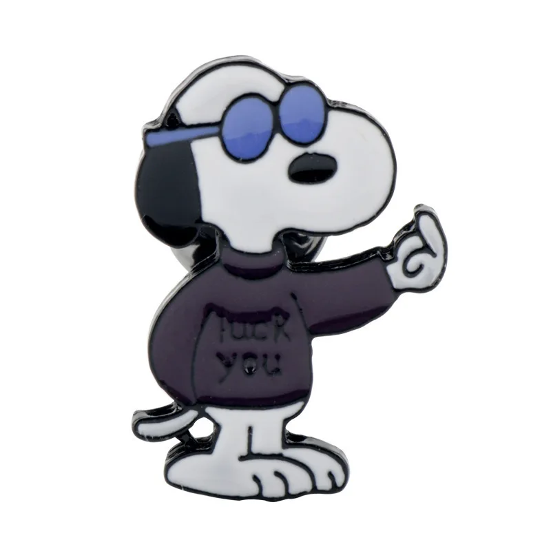 Милый щенок Snoopy брошка мультфильм значки сумка ювелирные изделия аксессуары Kawaii булавка аниме детские подарки