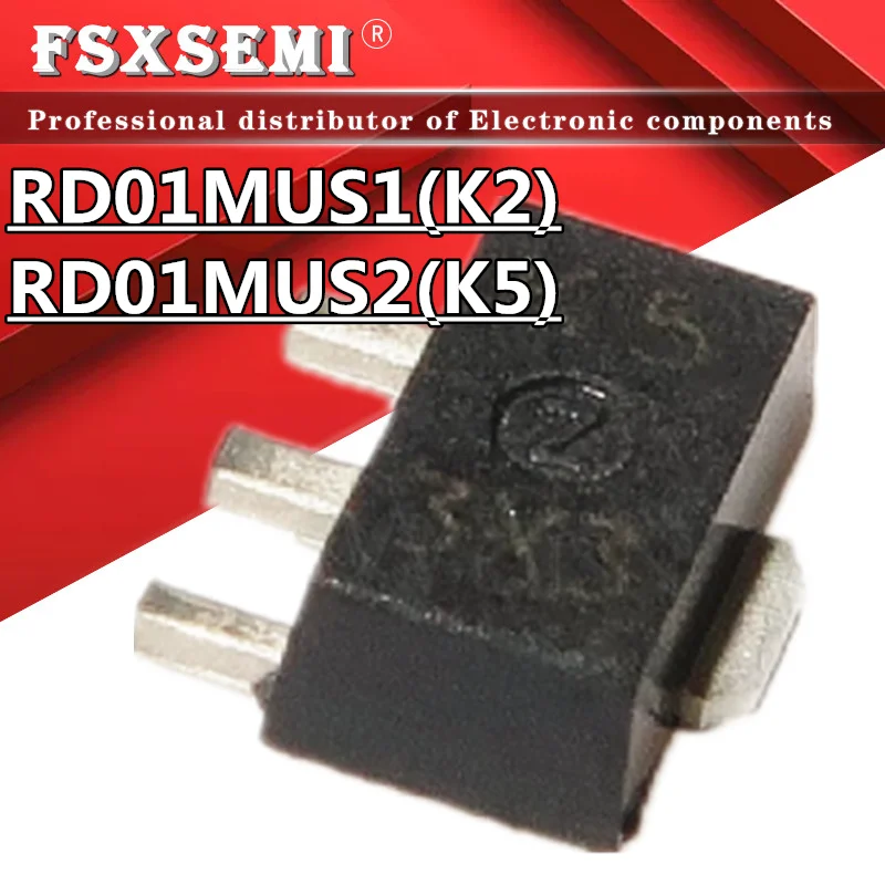 10pcs RD01MUS1 SOT89 RD01MUS1-T113 SOT-89 K2 RD01MUS2 K5 SOT MOSFET