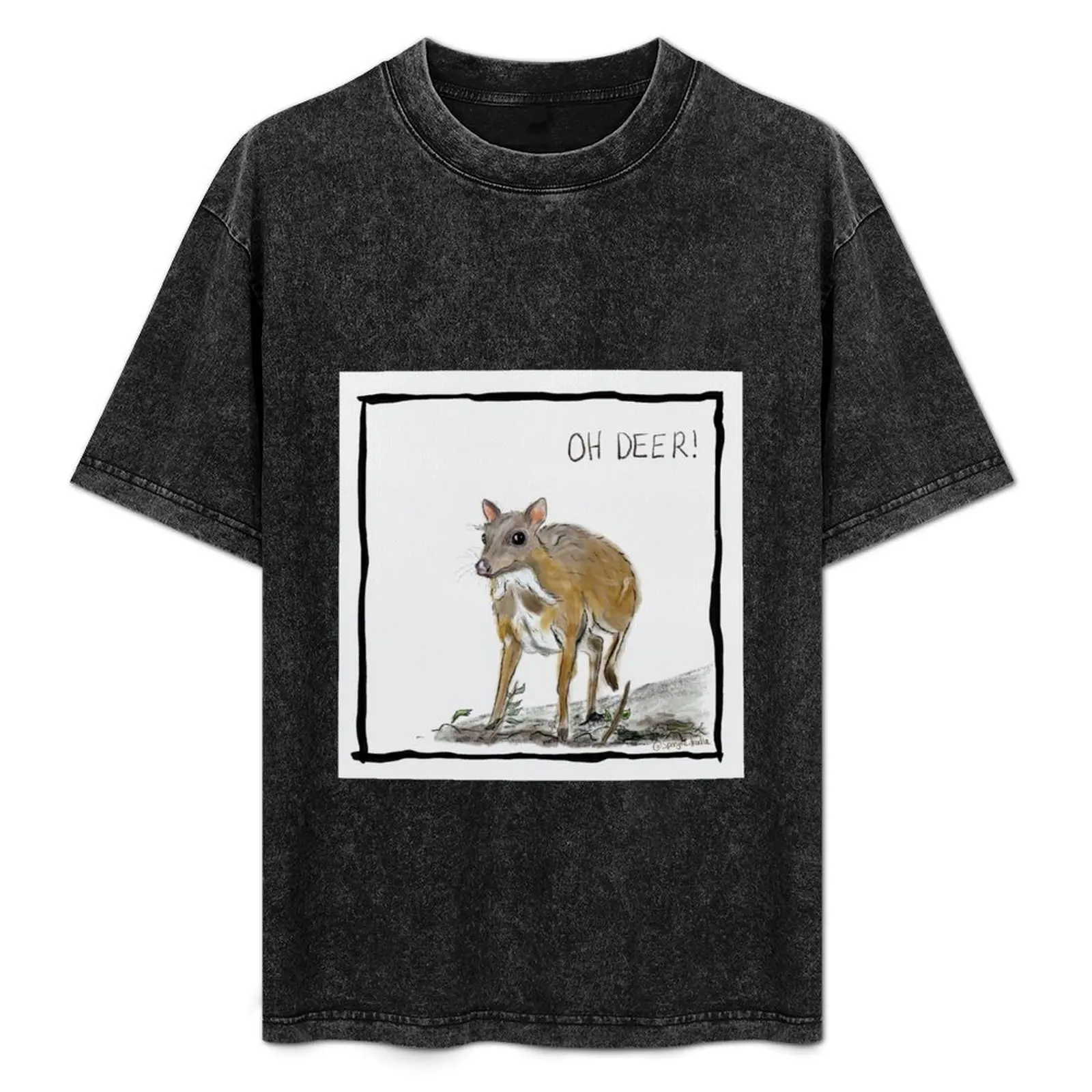 

Mouse Deer - “ oh deer” T-Shirt cute clothes anime stuff aesthetic clothes oversized T-shirt men