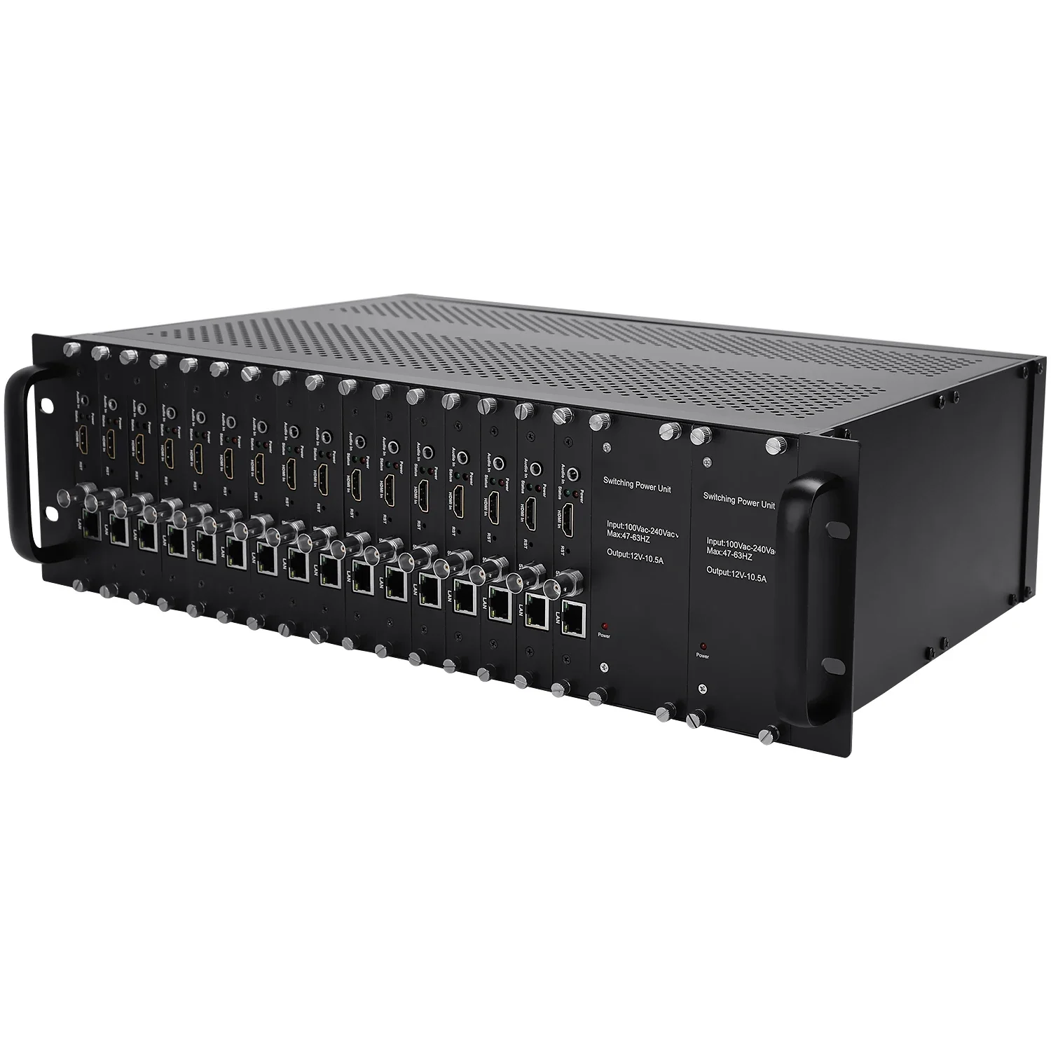 3U 16채널 H.265 HEVC H.264 AVC 4K HD HDMI SDI to IP 비디오 스트림 인코더 RTMP SRT 라이브 스트리밍 스트리머 인코더